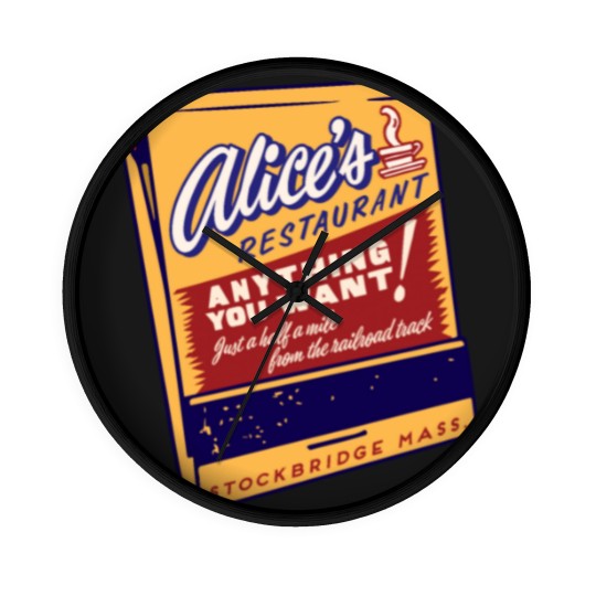 Discover alice's restaurant Wall Clocks