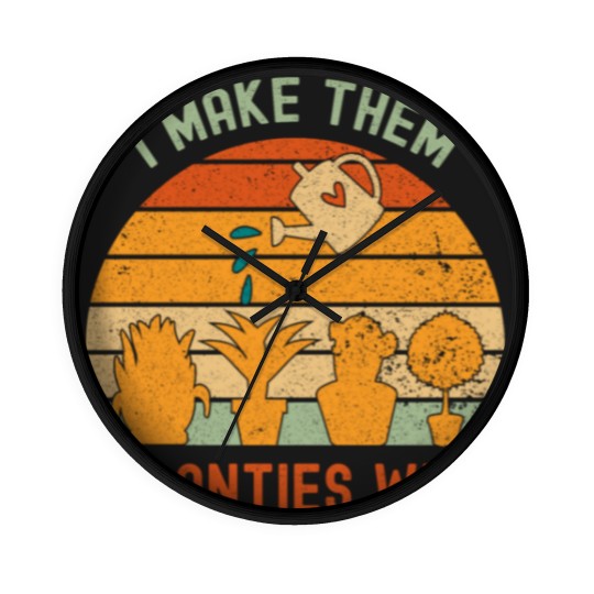 Discover I Make Them Planties Wet-gardening lover Wall Clocks