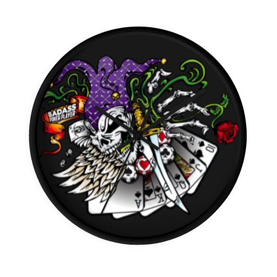 Discover Badass Poker Joker Wall Clocks