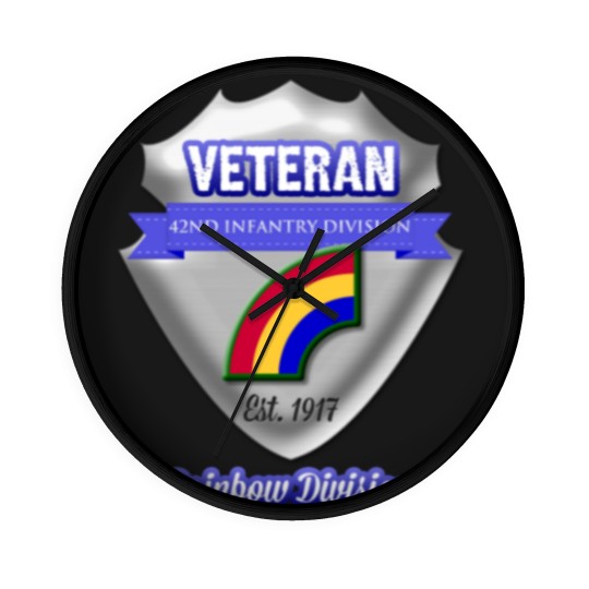 Discover Veteran 42nd Infantry Division Wall Clocks