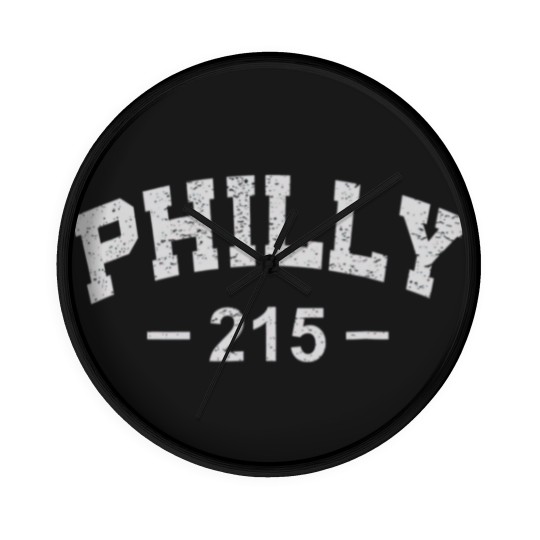 Discover Philly 215 T Retro Vintage Gift Men Women Kids Wall Clocks