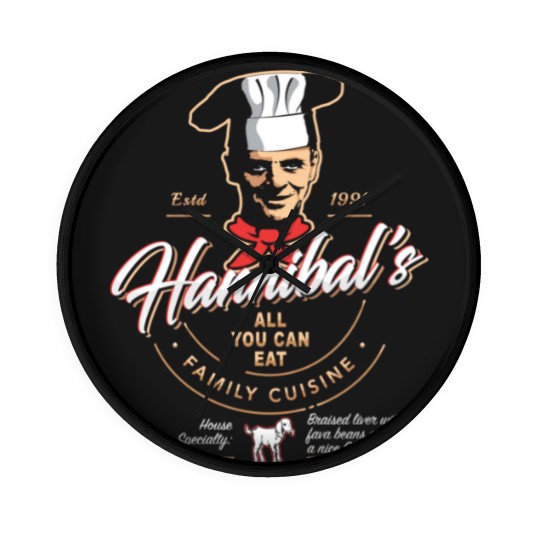 Discover Hannibal's All You Can Eat Family Cuisine - Hannibal Lecter - Wall Clocks