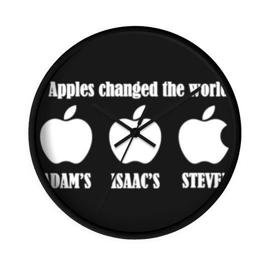 Discover 3 Apples Changed The World - Tribute Wall Clocks