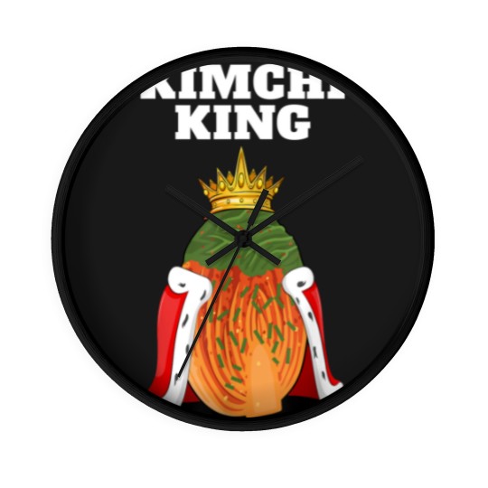 Discover Kimchi King | Mens Kimchi Lover Wall Clocks | Food Korean Kimchi Wall Clocks