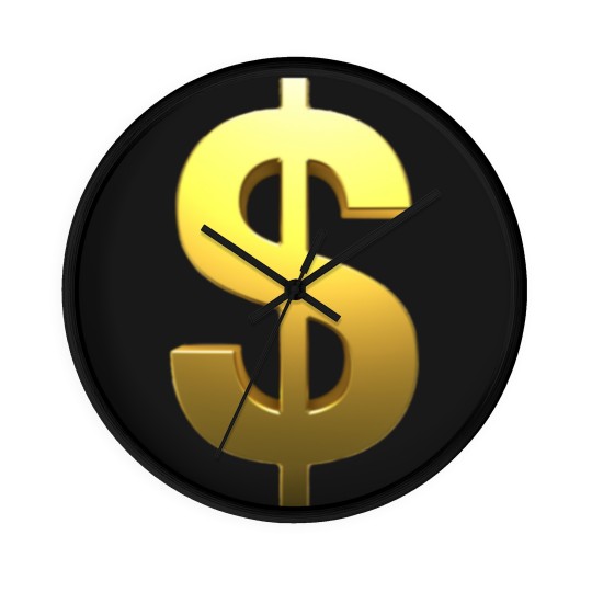Discover dollar sign.png Wall Clocks