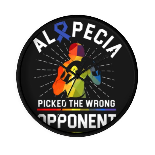 Discover Alopecia Awareness Hair Loss Warrior Beat Wall Clocks