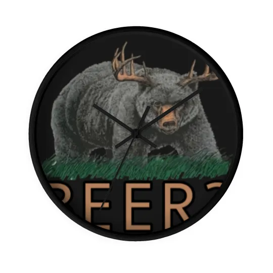 Discover Bear Deer Beer - Beer - Wall Clocks