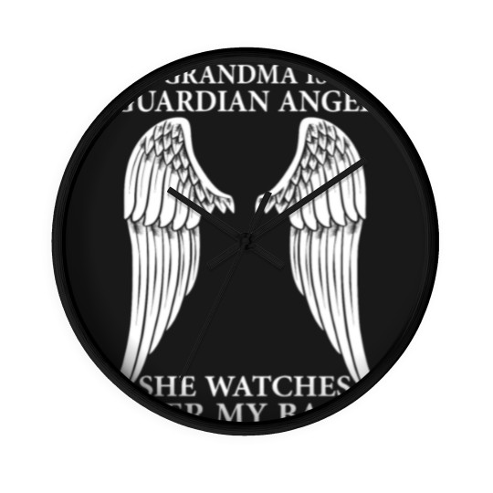 Discover My Grandma Is My Guardian Angel Wall Clocks