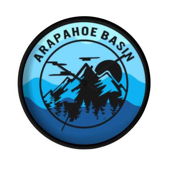 Discover Arapahoe Basin Wall Clocks, Skiing Gift Idea, Wall Clocks