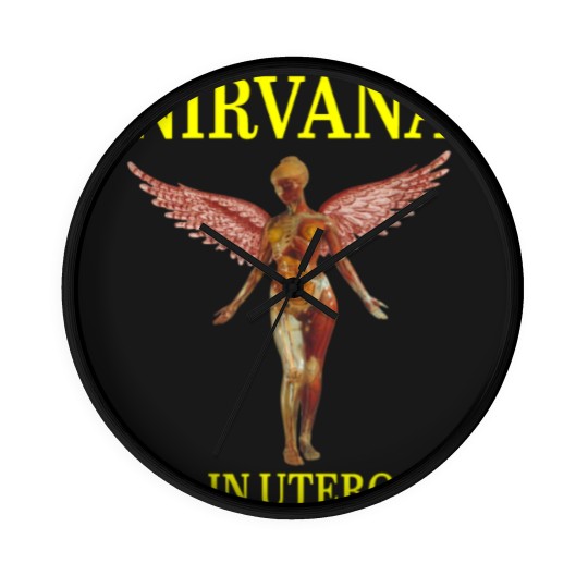 Discover Vintage_Nirvanas_t shirt_music 2021 Wall Clocks