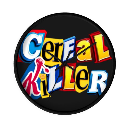 Discover Cereal Killer Graphic for the Cereal Lovers in your family Wall Clocks - Cereal Killer - Wall Clocks