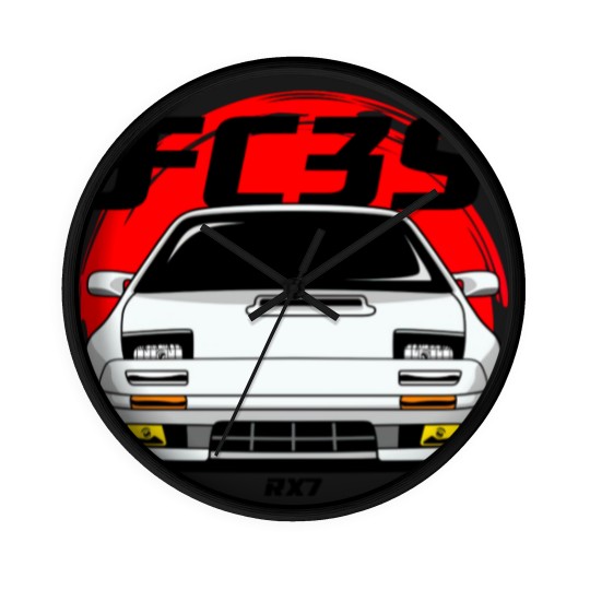 Discover White FC RX 7 - Fc Rx7 - Wall Clocks
