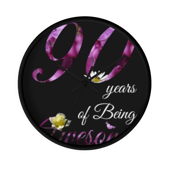 Discover 90 Year Old Wall Clocks Awesome Floral 1930 90Th Birthda Wall Clocks
