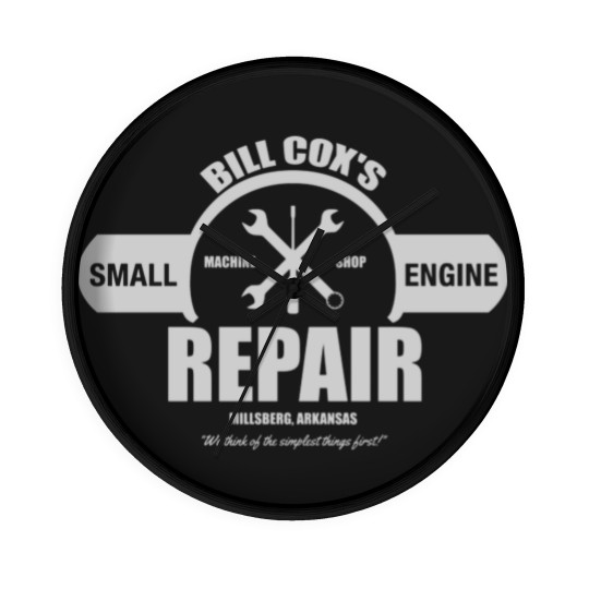 Discover Bill Cox Small Engine Repair - Sling Blade - Wall Clocks