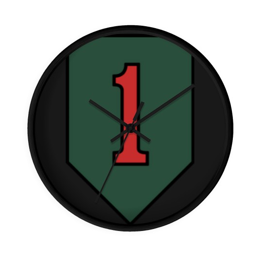Discover "The Big Red One" 1st Infantry Division Insignia - Big Red One - Wall Clocks