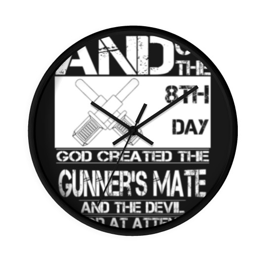 Discover Gunner's mate - On the 8th day God created them Wall Clocks