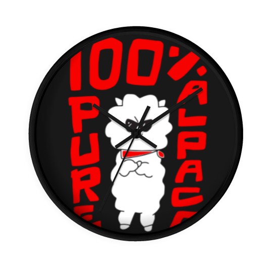 Discover 100% Pure Alpaca - Alpaca - Wall Clocks