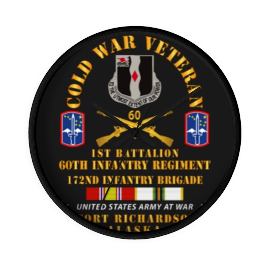 Discover 1st Bn, 60th Inf - 172nd In Bde - Ft Richardson AK Wall Clocks