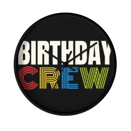 Discover Birthday Crew Wall Clocks