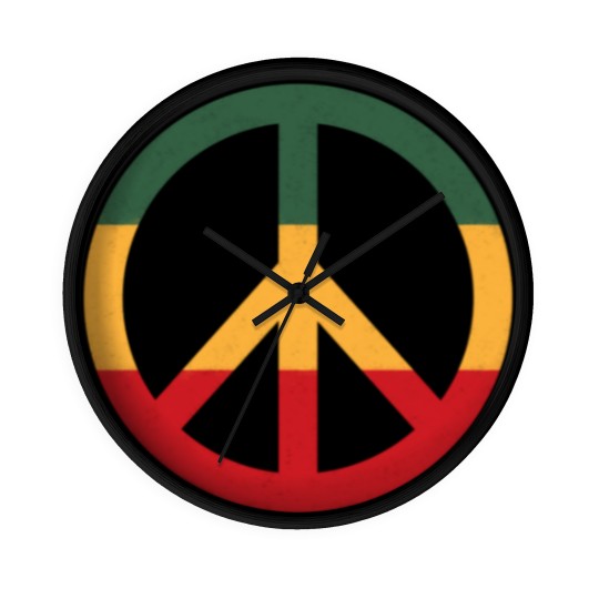 Discover reggae peace Wall Clocks