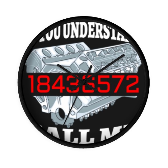Discover Funny 18436572 Auto Mechanic V8 Muscle Car Firing Order - Funny Mechanic Gift - Wall Clocks