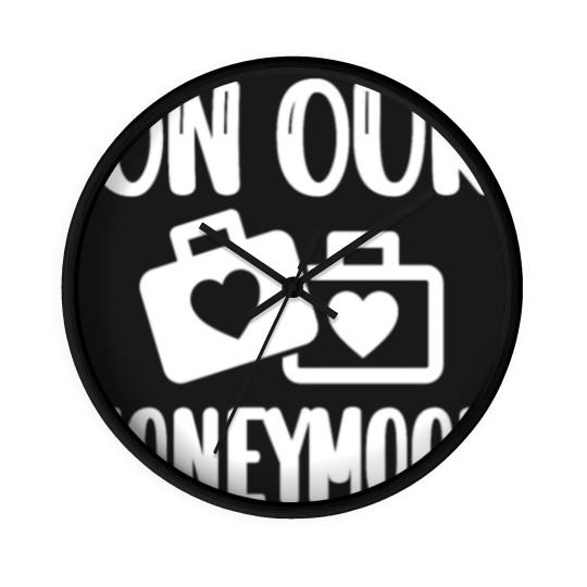 Discover Honeymoon Vacation Wedding Couple Honeymooning Wall Clocks