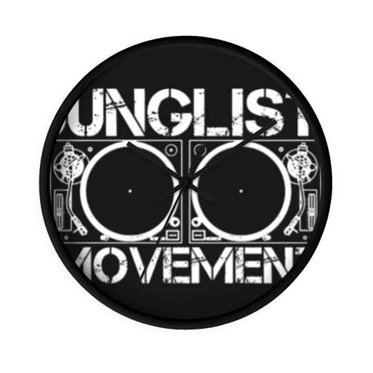 Discover JUNGLIST MOVEMENT DNB DRUM AND BASS RAVE Drummer Wall Clocks