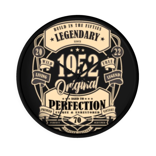 Discover 70th birthday gift myth legend original 1952 Wall Clocks