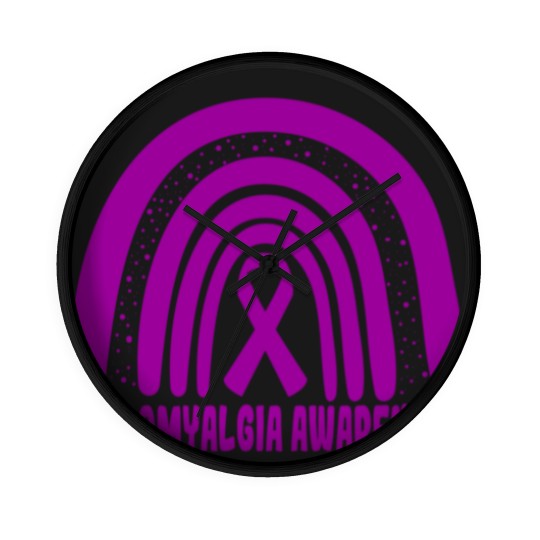 Discover Fibromyalgia Rainbow Day National Fibromyalgia Awareness Classic Wall Clocks