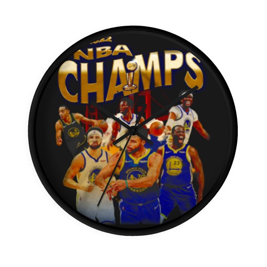 Discover Warriors 2022 Champs Bootleg Wall Clocks PNG, Vintage 90s Bootleg Wall Clocks Design