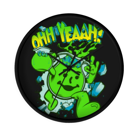 Discover OHH YEAH! Kool Aid Lime Classic Wall Clocks