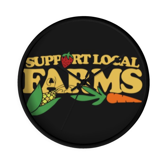 Discover Support Local Farms - Support Local Farms - Wall Clocks