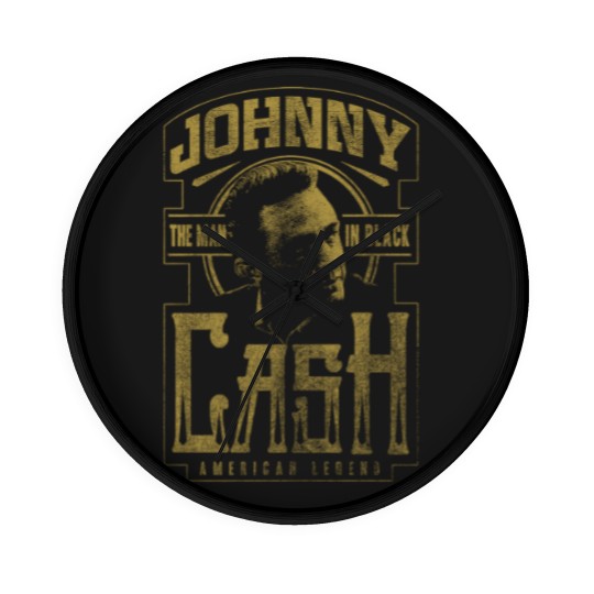 Discover Johnny Cash The Man In Black Vintage 90's Wall Clocks - Johnny Cash Wall Clocks, Classic Rock Music Wall Clocks, Raptee, Vintage Wall Clocks, Music Wall Clocks
