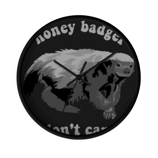 Discover Honey Badge Don't Care - Honey Badge - Wall Clocks