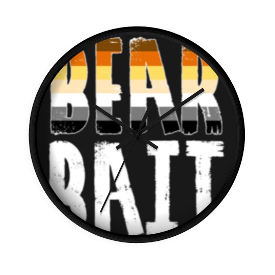 Discover Bear Bait - LGBT Gay Pride Bear Community Bear Wall Clocks