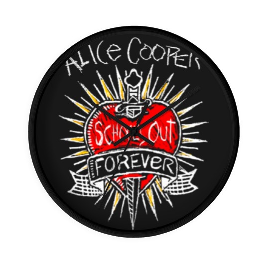 Discover Alice Cooper - Vintage School's Out Forever Wall Clocks