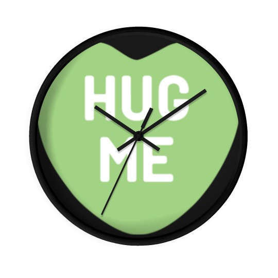 Discover Hug Me Green Candy Heart Wall Clocks