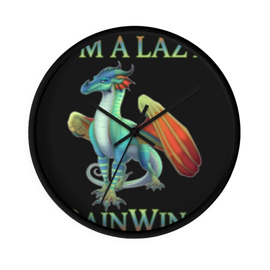 Discover I m A Lazy Rainwing Dragons Retro Wings Of Fire Wall Clocks