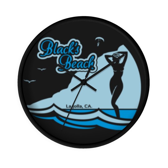 Discover Blacks Beach, La Jolla CA. Wall Clocks