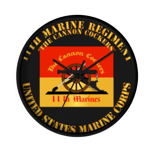 Discover 11th Marine Regiment - The Cannon Cockers - 11th Marine Regiment The Cannon Cocke - Wall Clocks