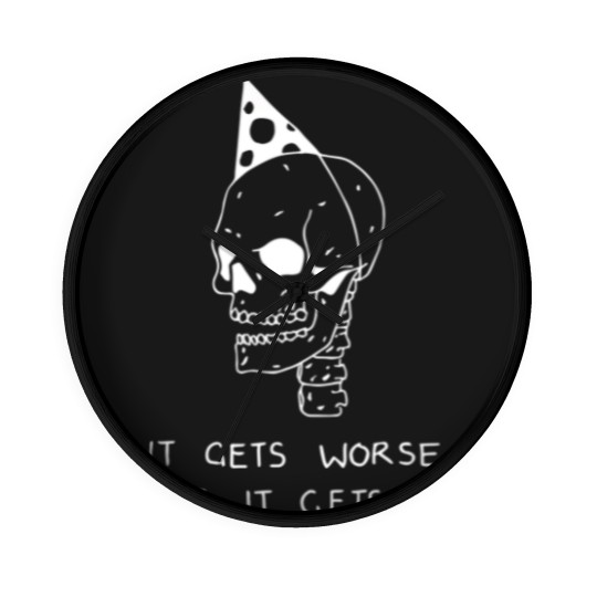 Discover It Gets Worse Before it Gets Worse - Pessimist - Wall Clocks