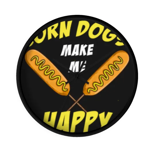 Discover Corn Dogs Corndog Pulled Pork Sausage Party Gift Wall Clocks
