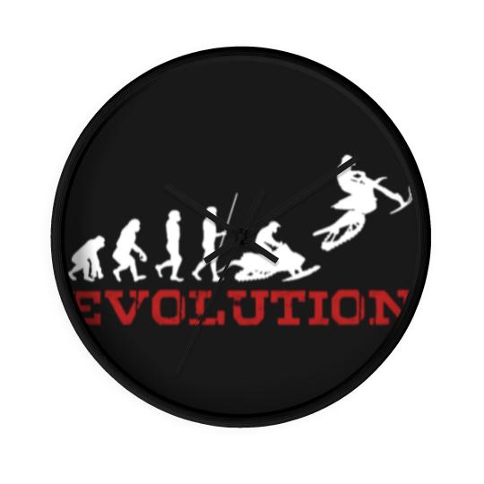 Discover Extreme Snowbike Evolution Snow Bike Sports Gift - Biking - Wall Clocks