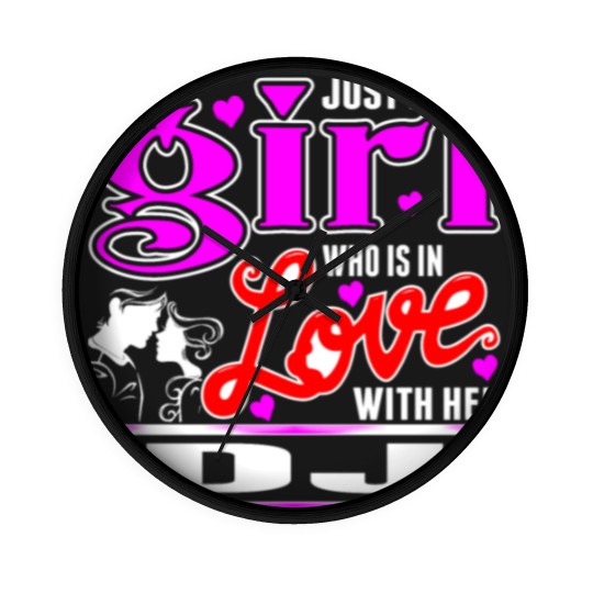 Discover A Girl Love With Her DJ Wall Clocks