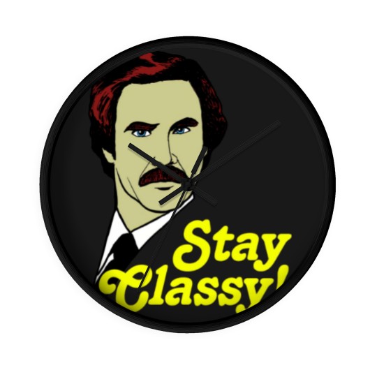 Discover Stay Classy! - Anchorman - Wall Clocks