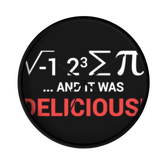 Discover I Ate Some Pie Math - Math - Wall Clocks