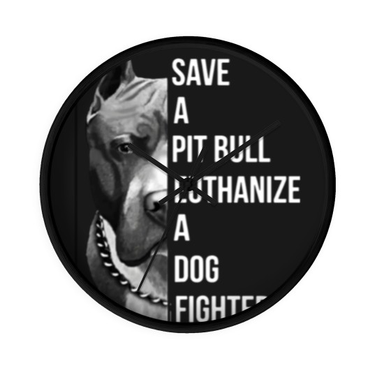Discover save a pitbull euthanize a dog fighter pitbull Wall Clocks