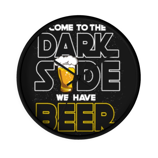 Discover Come to the dark side we have beer Wall Clocks