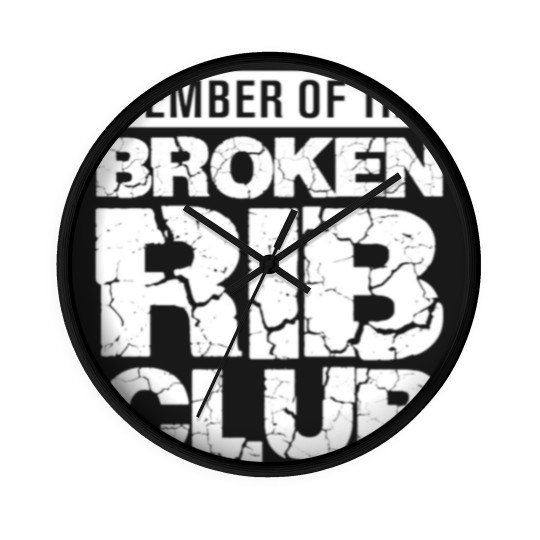 Discover Broken Rib Club Member - Injured Bones and Ribs Wall Clocks