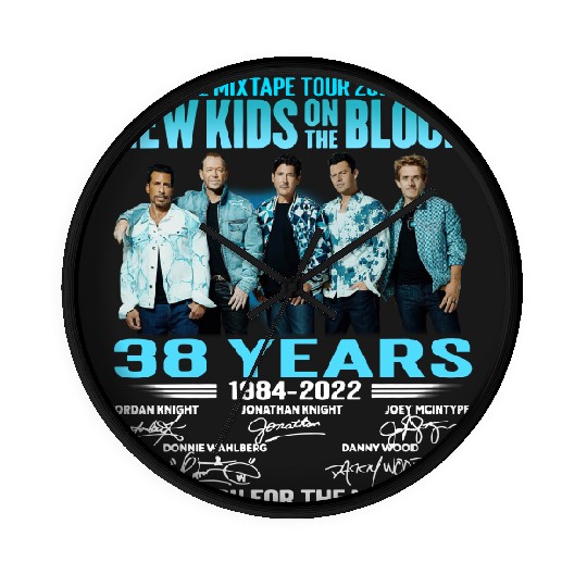 Discover NKOT Block Signture The Memories The MixTape Tour 2022 Wall Clocks